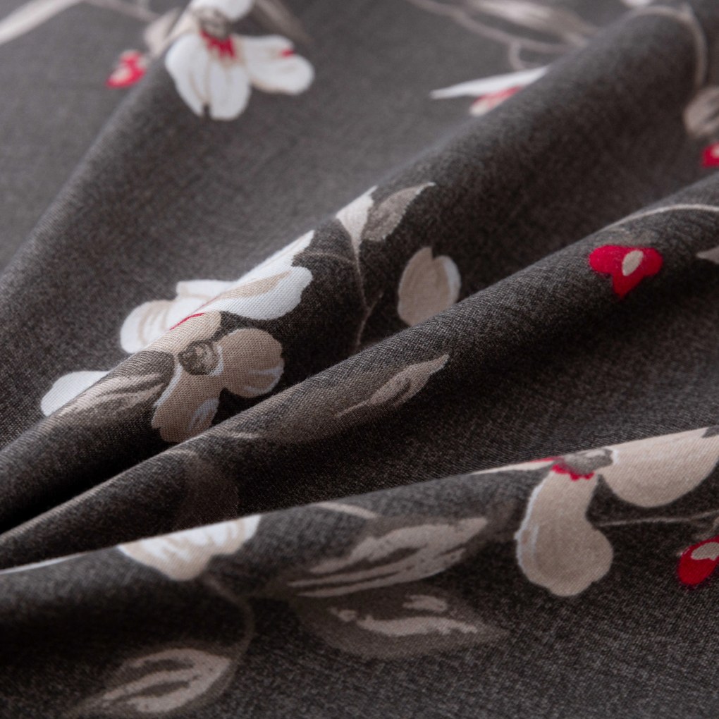 Flanelové obliečky z mikrovlákna BLOSSOM sivé Rozmer obliečky: 70 x 90 cm | 140 x 200 cm