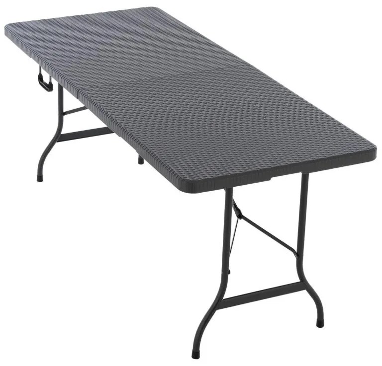 Skladací prenosný stôl 180 cm, antracit