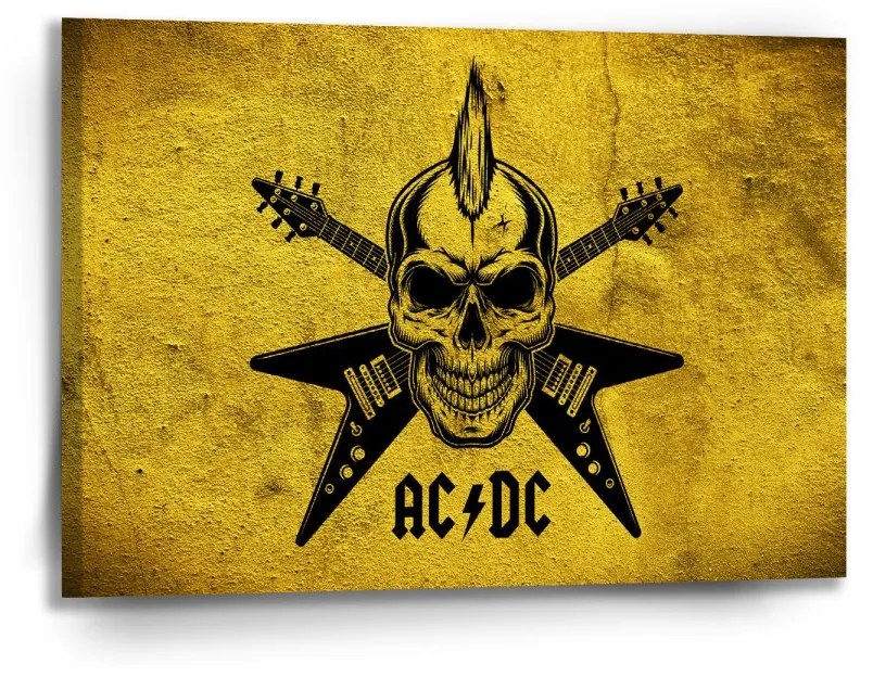 Sablio Obraz ACDC Lebka - 90x60 cm