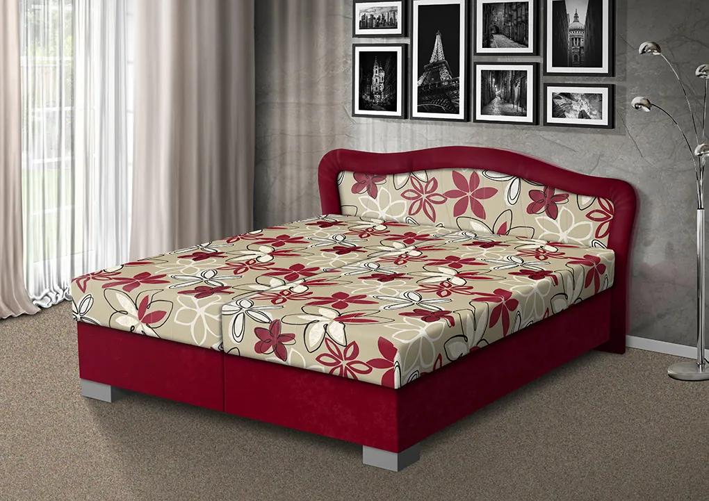 Nabytekmorava Čalúnená posteľ s úložným priestorom Sára180 čalúnenie: hnedá/MEGA 17 hnedá, Typ roštov: polohovacie