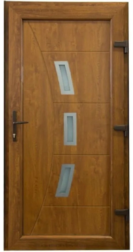 Dvere vchodové Candy D26 90P zlatý dub