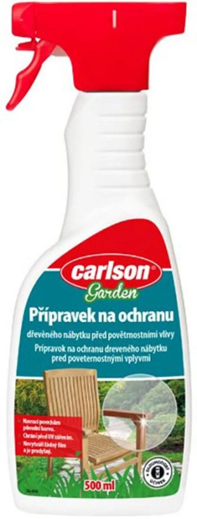 Prípravok na ochranu dreveného nábytku pred poveternostnými vplyvmi CARLSON 500ML