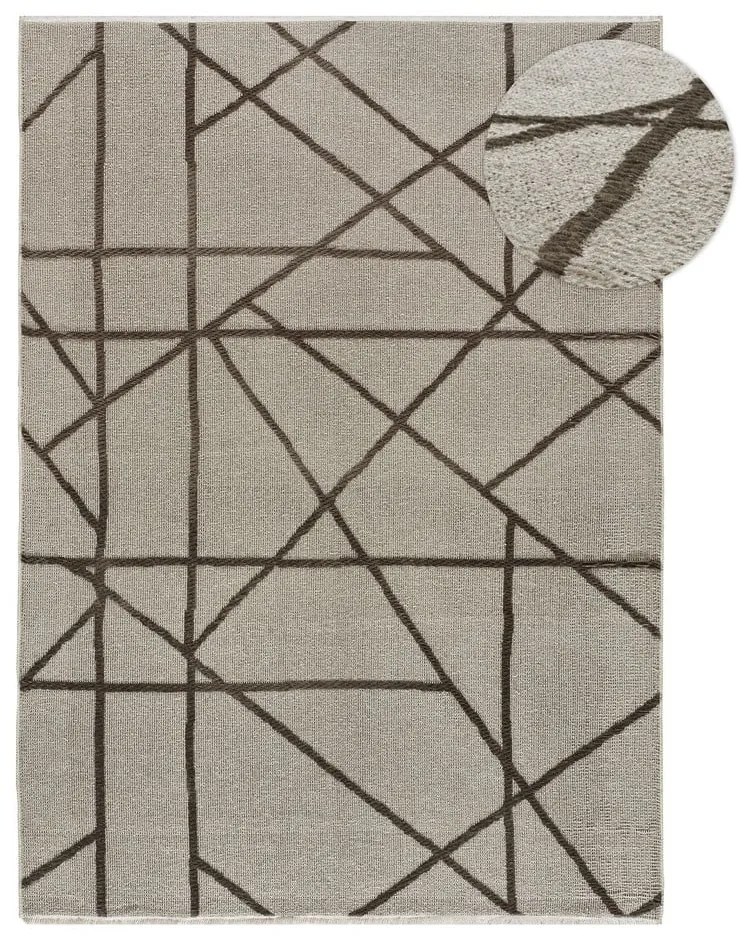 Svetlohnedý koberec 120x170 cm Lux – Universal