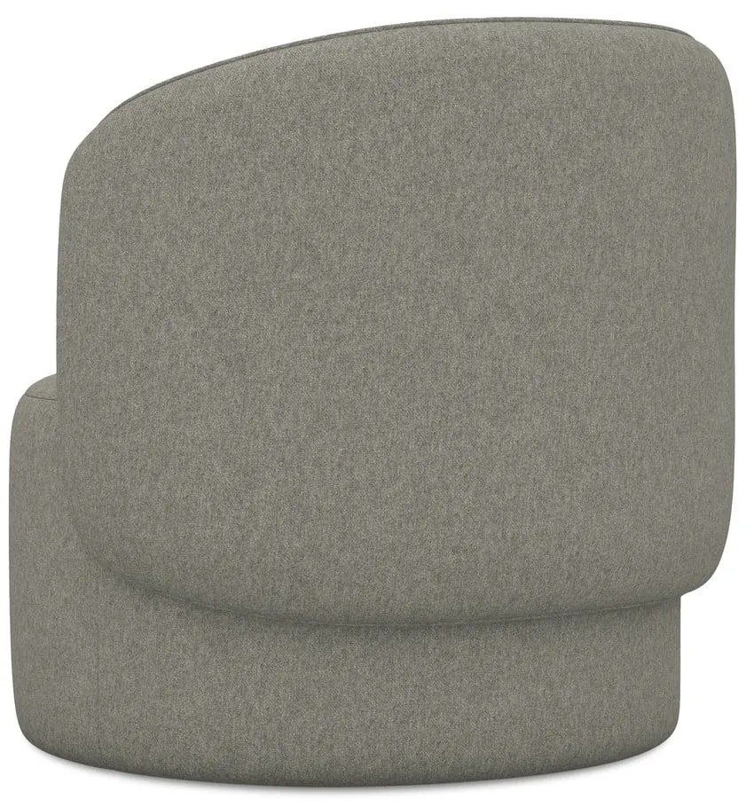 Sivé kreslo Ipo – Makamii