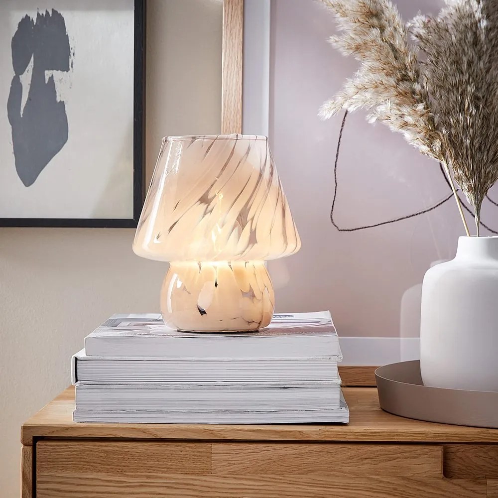 MISS MARBLE LED Lampa 17 cm - biela