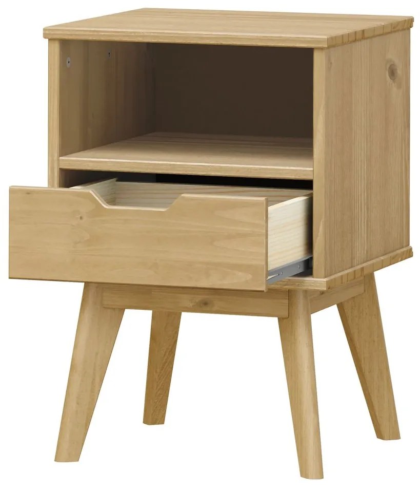 IDEA nábytok Nočný stolík 1 zásuvka BONITO vosk