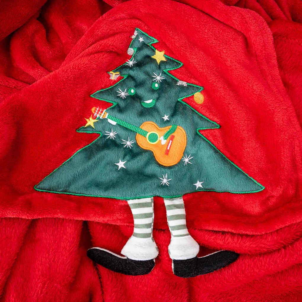 4Home Vianočná deka Merry Christmas tree, 150 x 200 cm