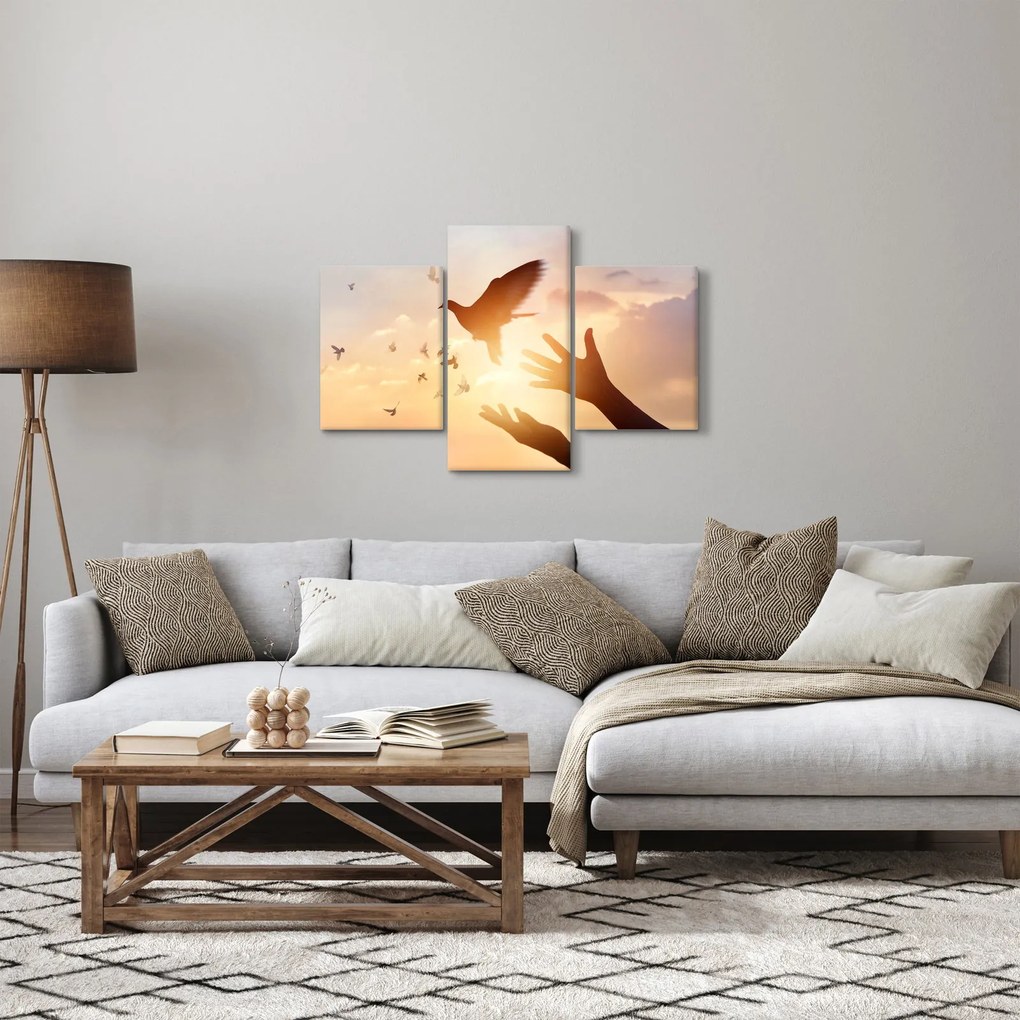 Obraz - Holubica, leť! (90x60 cm)