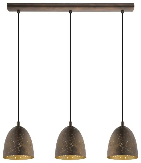 Eglo 49871 - Závesné svietidlo SAFI 3xE27/60W