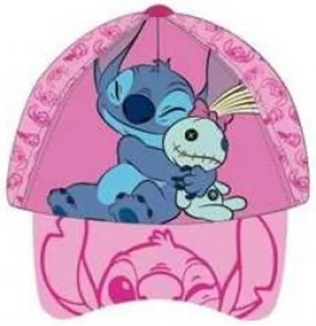 DIFUZED - Dievčenská šiltovka Lilo &amp; Stitch - ružová 53