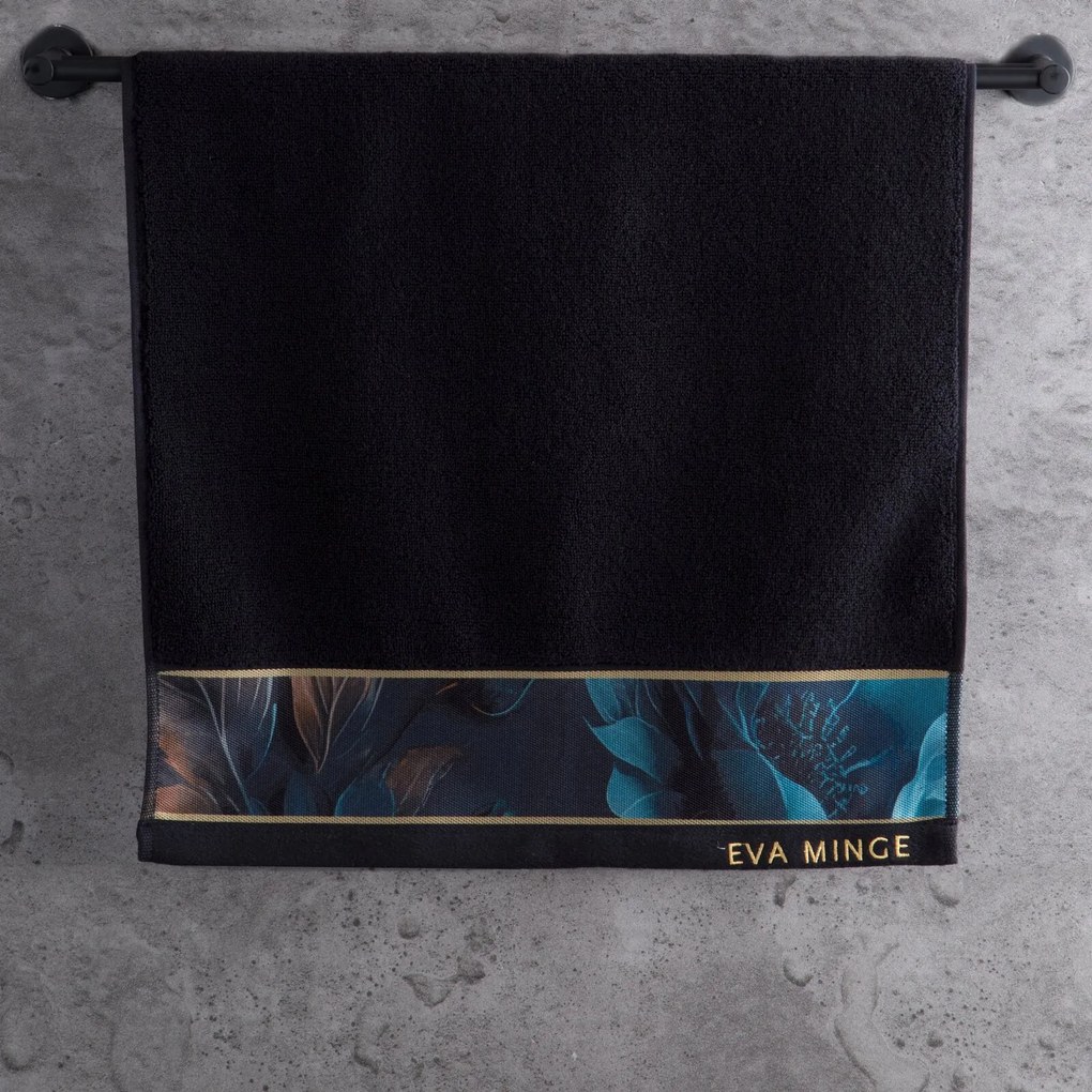 FROTÉ UTERÁK EVA MINGE12 SADA 6 KS 50X90 CM ČIERNA