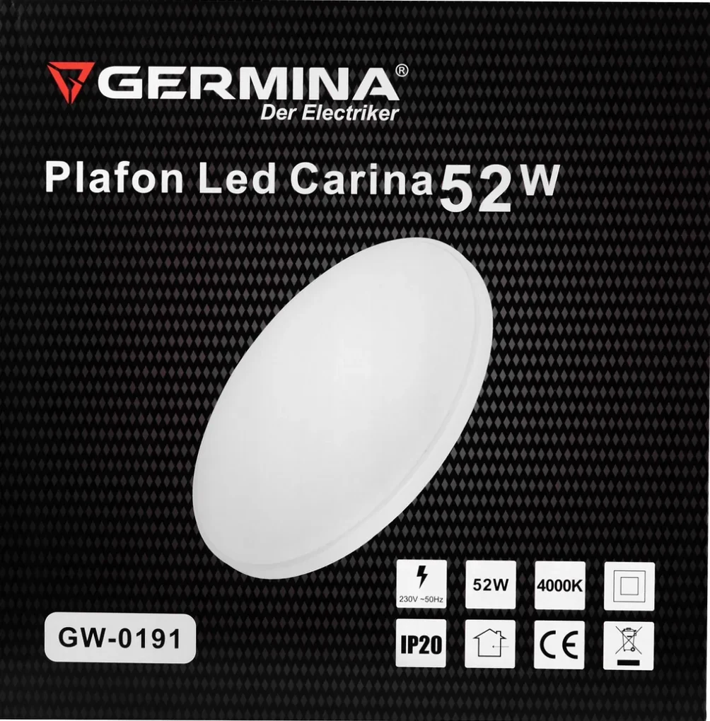 Germina LED prisadené stropné svietidlo 52W okrúhle - neutrálna biela