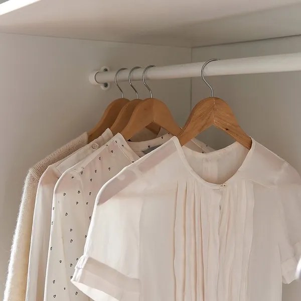 Zeller Present Drevený vešiak na oblečenie, klasické ramienka, sada 6 ks