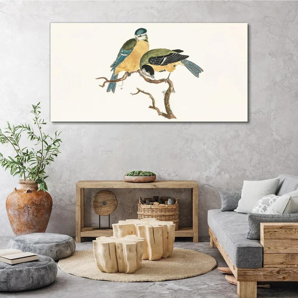 Obraz na plátne Kreslenie zvierat vtákov