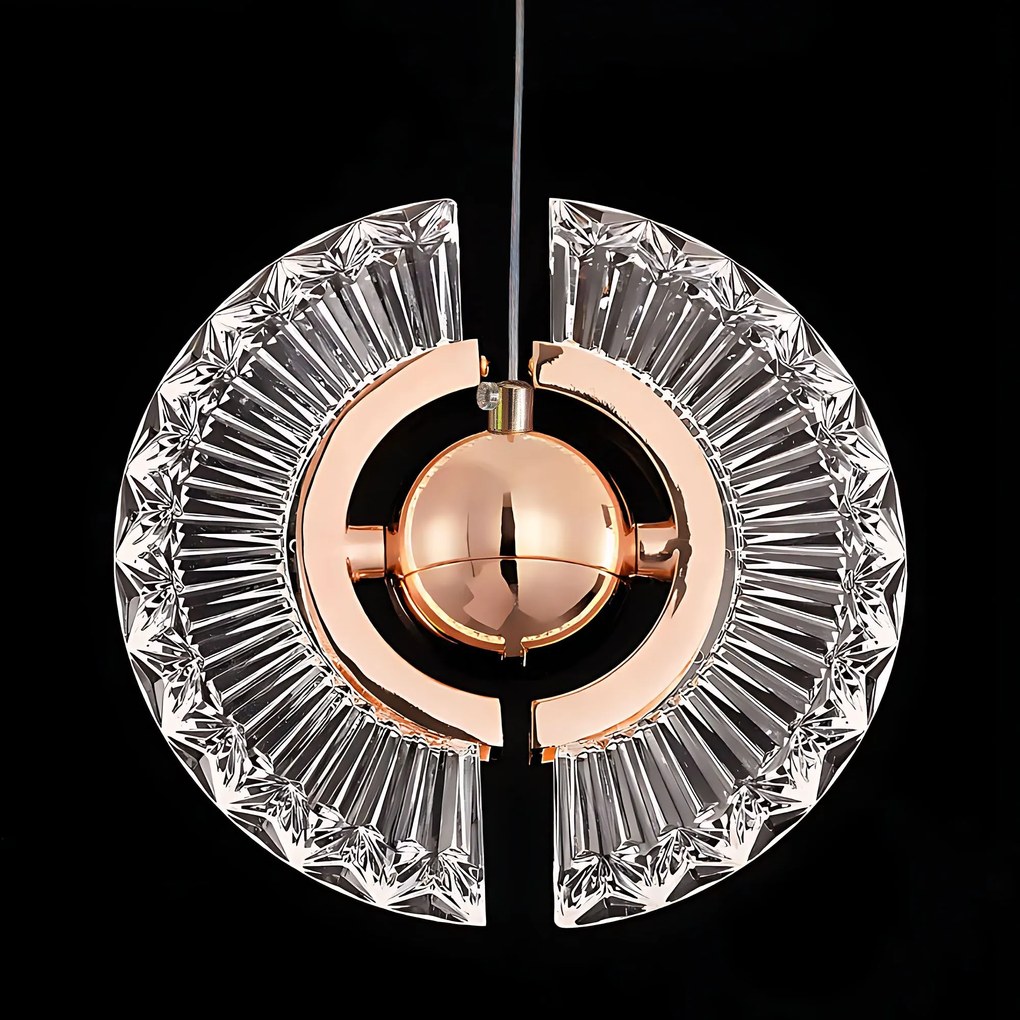 Toolight Toolight, LED stropné svietidlo, 6W, 3000K, LHJ108-2CP, ružové zlato, OSW-60049