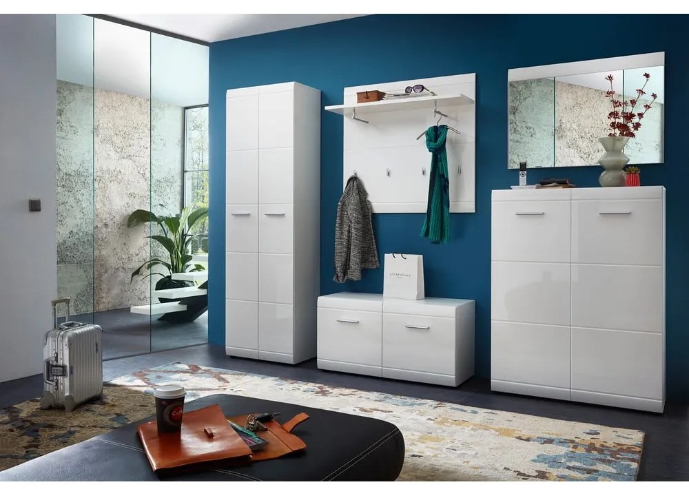 Biela šatníková skriňa 59x197 cm Adana – Germania