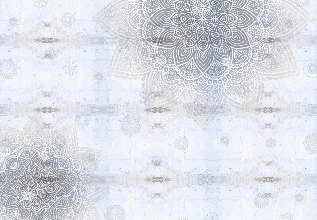 Fototapeta - Mandaly v betóne (147x102 cm)
