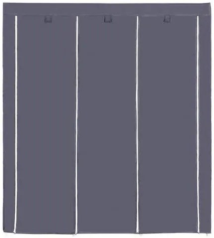 SONGMICS Šatník, látková, sivá, 150x175 cm