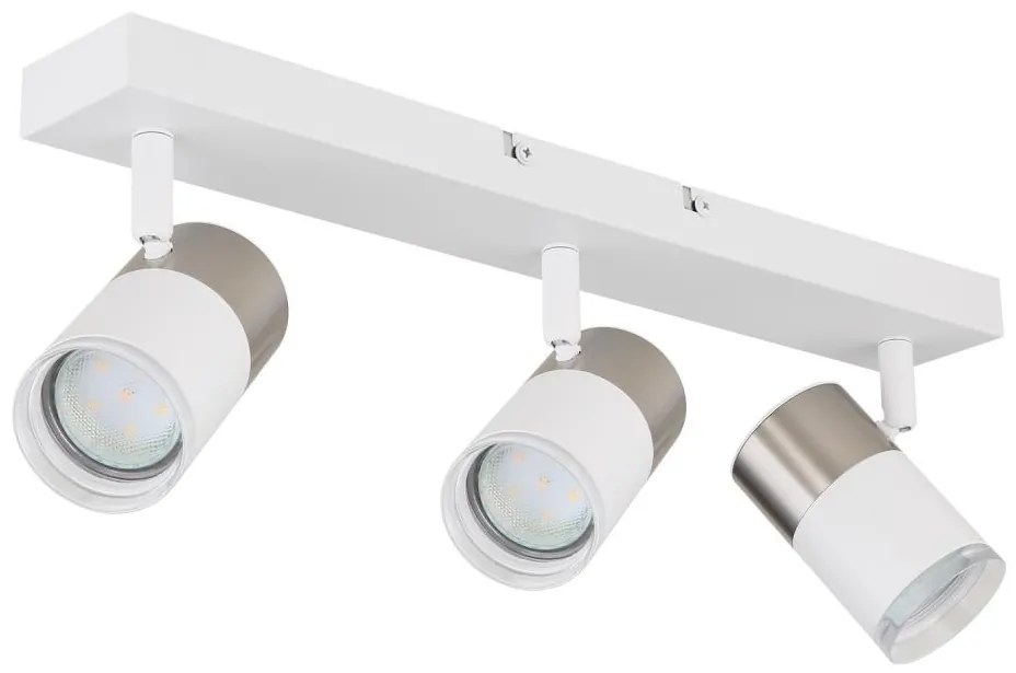 Globo 57851-3 - Bodové svietidlo BRISBON 3xGU10/25W/230V biela/chróm