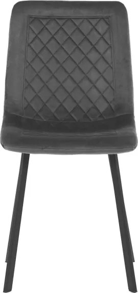 Jedálenská stolička zamatová, sivá DCL-973 GREY4