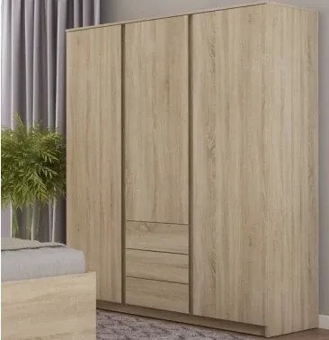 Šatníková skriňa Carlos, dub sonoma, 152 cm%