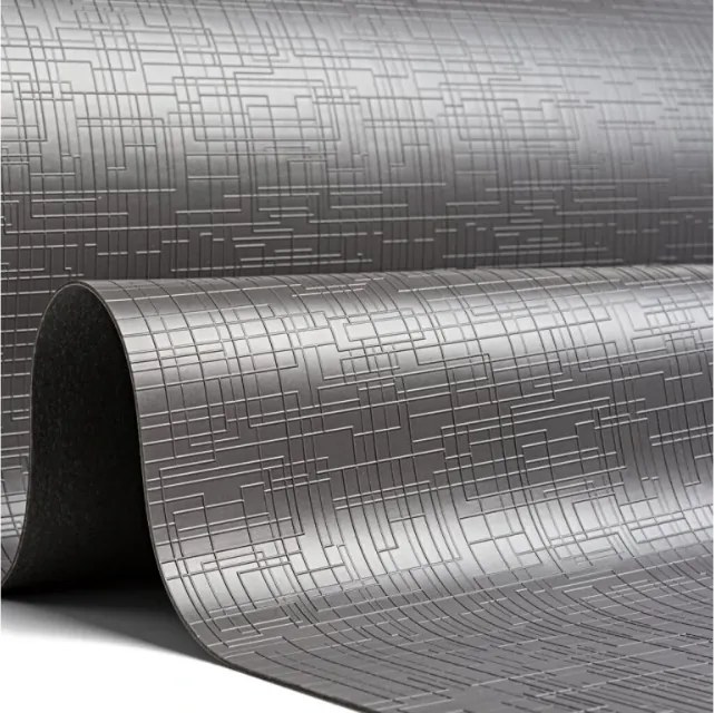 IN-DURO Protišmyková podložka do zásuviek – STRIPES antracit, 1,5m x 48 cm