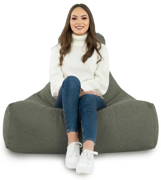 Kreslo Bali melanž zelené