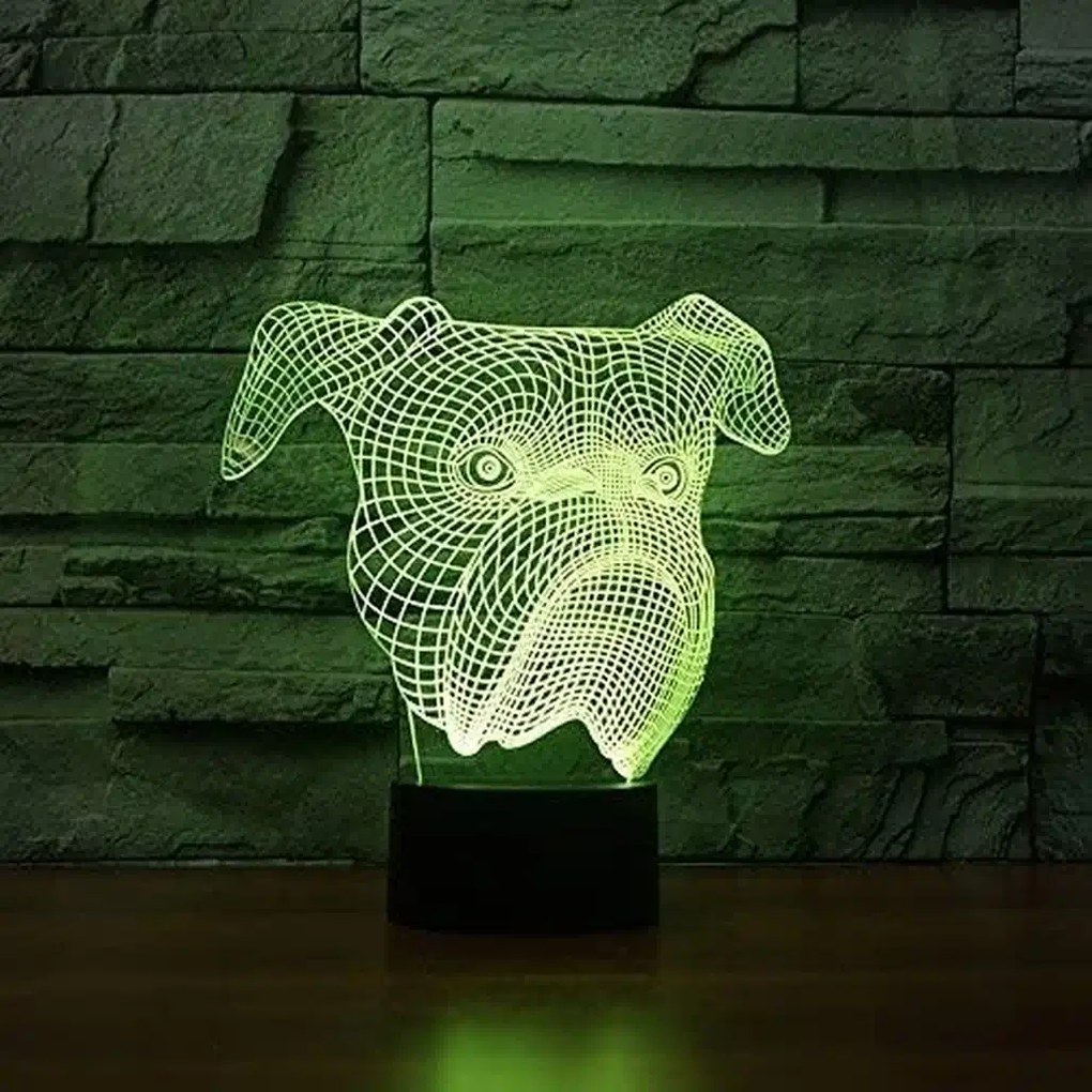 3Dmix 3D-MTV056 - Motív pre 3D LED nočnú lampu - Buldog