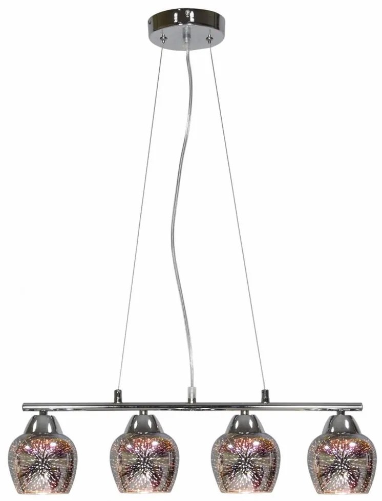 Luster na lanku SIRIUS 4xE27/60W/230V