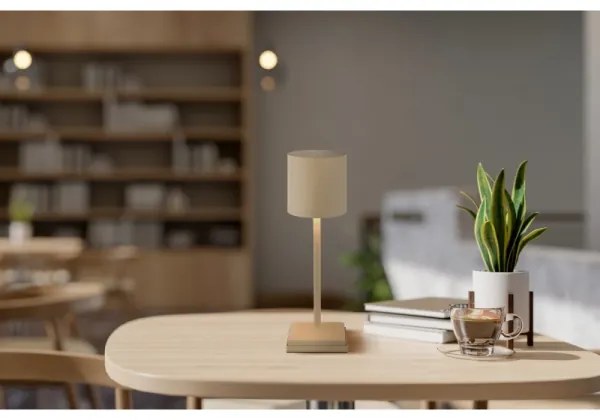 Globo 58487S - LED stmievateľná dotyková nabíjateľná stolová lampa DIXON 1,5 W/5 V 2200 mAh béžová