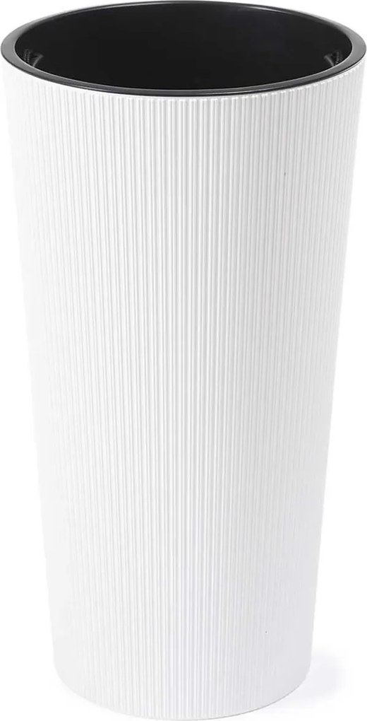 PLASTOVÝ KVETINÁČ URBANIKA ECO 57X29 CM BIELA