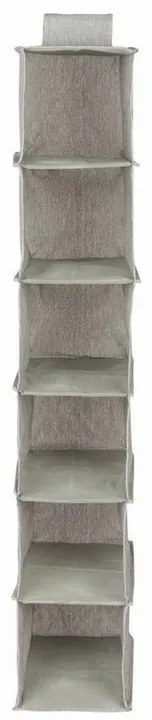 Závesný organizér na oblečenie 30 x 18 x 94 cm, sivá
