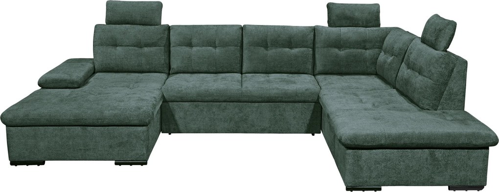 XXXLutz SEDACIA SÚPRAVA, textil, tmavozelená Livetastic - Sedačky - 002220057607