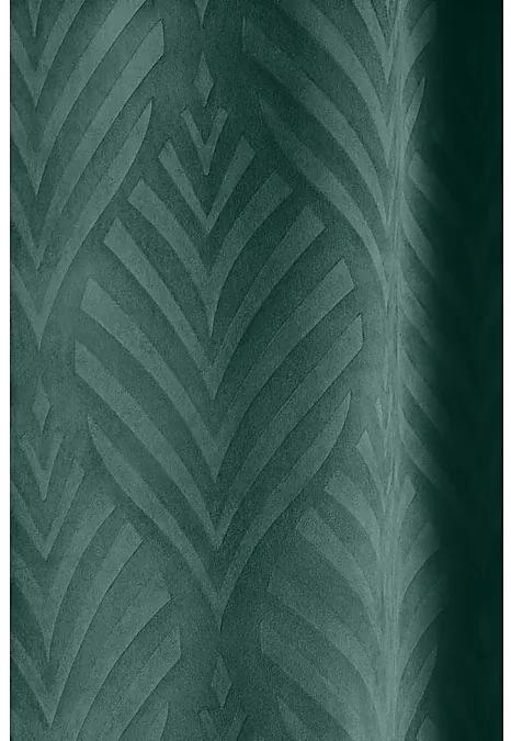 Zelený jednofarebný záves Leafly 140&#215;250