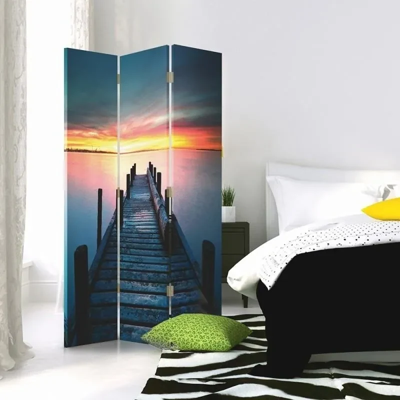 Gario Paraván Prechádzka smerom k západu slnka Rozmery: 180 x 170 cm, Prevedenie: Klasický paraván