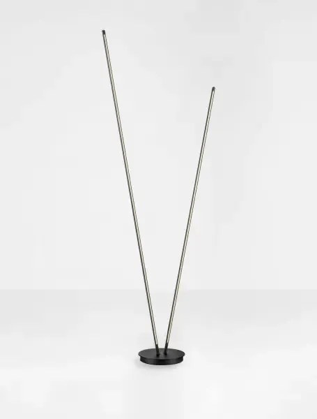 LED stmievateľná čierna stojaca lampa Intec