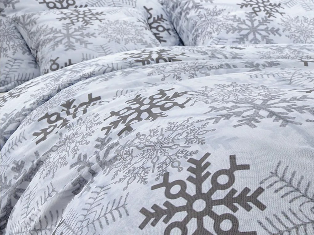 Bavlnené obliečky SNOWFLAKES biele Rozmer obliečky: 70 x 90 cm | 140 x 200 cm