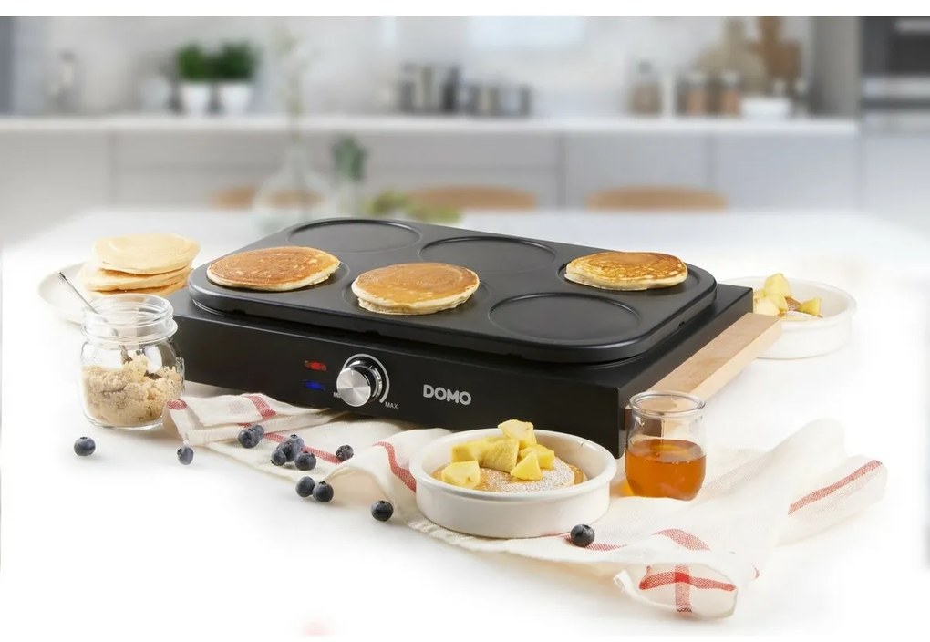 DOMO DO8719W elektrická palacinka a WOK, 2v1