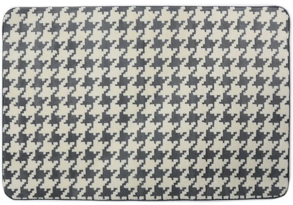 Tutumi Clover, plyšový koberec 120x170 cm, šedá, SHG-04014