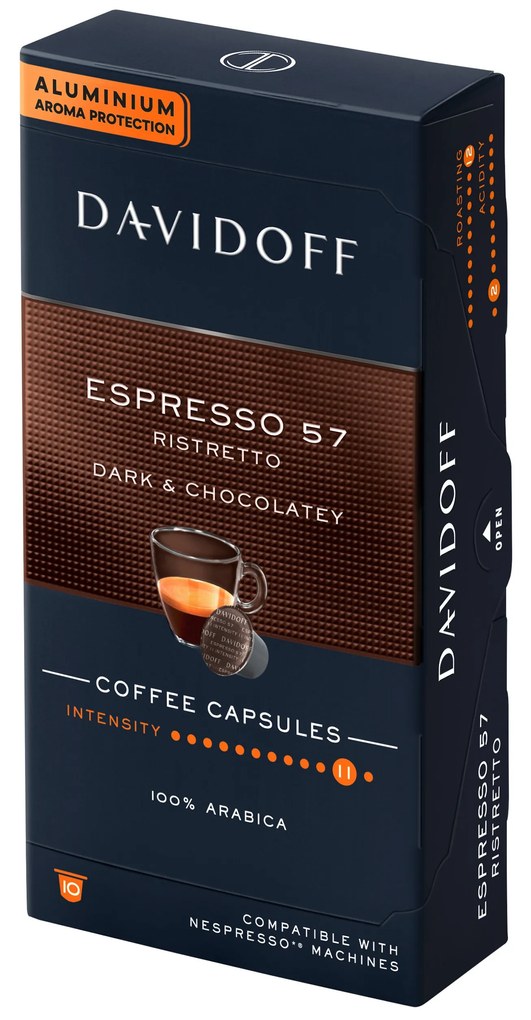 DAVIDOFF CAFÉ Espresso 57 Ristretto - 10 kapsúl