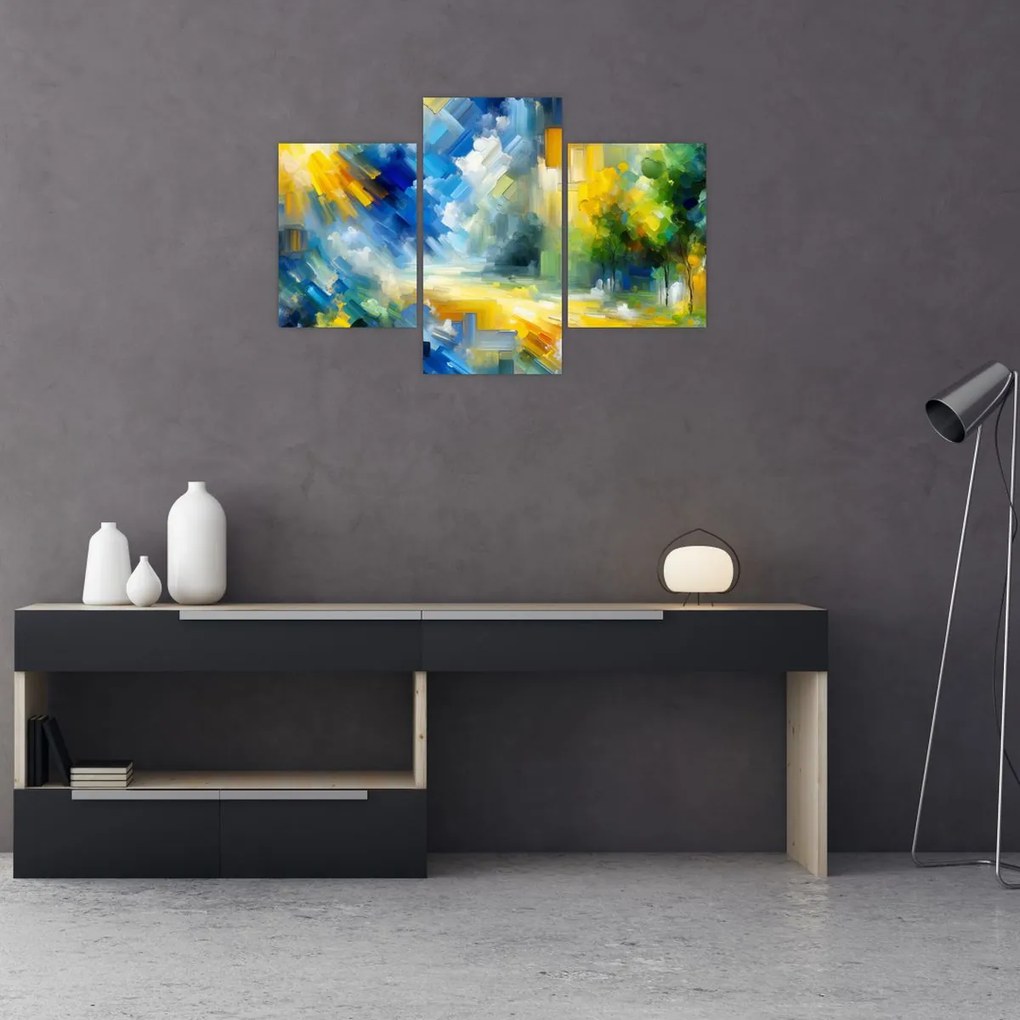 Obraz - Abstraktný slnečný deň (90x60 cm)