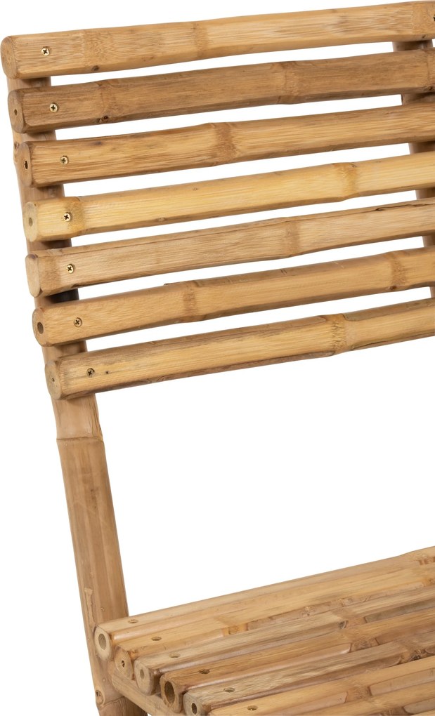 Prírodná bambusová skladacia stolička Bamboo Pliable - 54*45*85cm