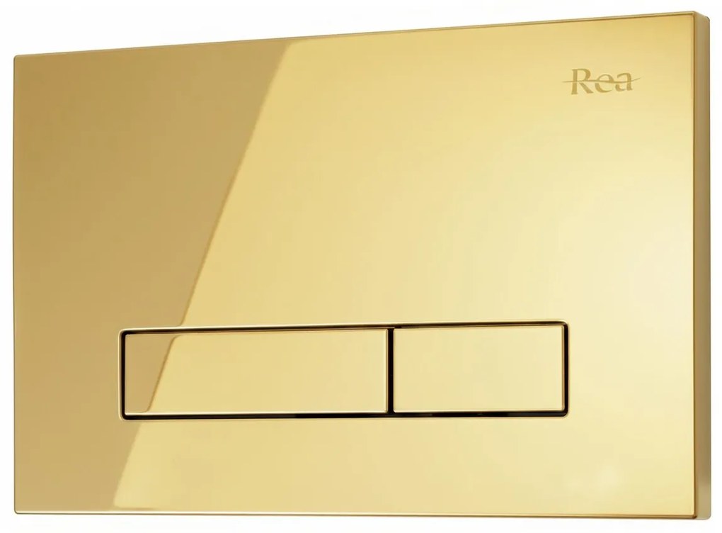 Rea Rea, podomietkový WC systém K011A-Q + tlačidlá HD, zlatá matná, KPL-E9560