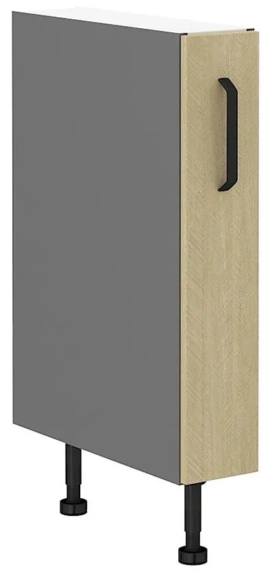 Kuchynská skrinka SCANDI jedľa/antracitová 15d cargo bb