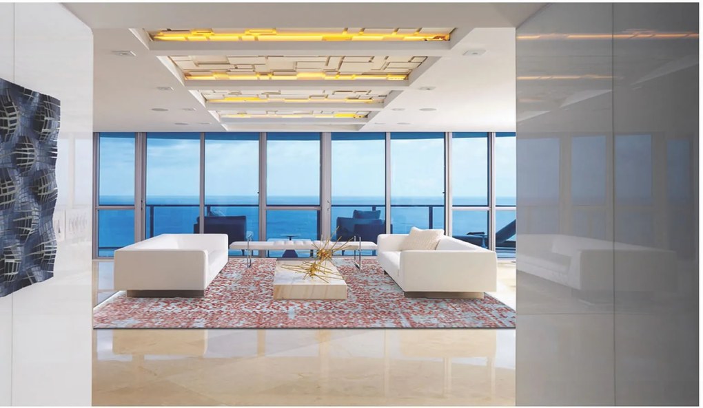 Ručne viazaný kusový koberec Diamond DC-JK 1 Silver / orange, 180x275, oranžová, chodba / predsieň, Diamond Carpets India