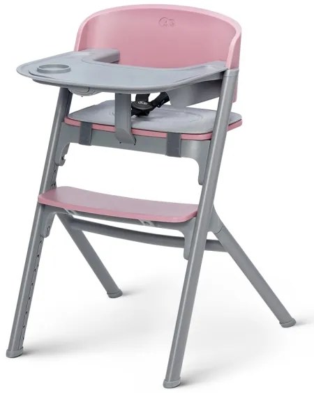 KINDERKRAFT SELECT-Detská jedálenská stolička LIVY Premium Aster pink + ležadlo CALMEE