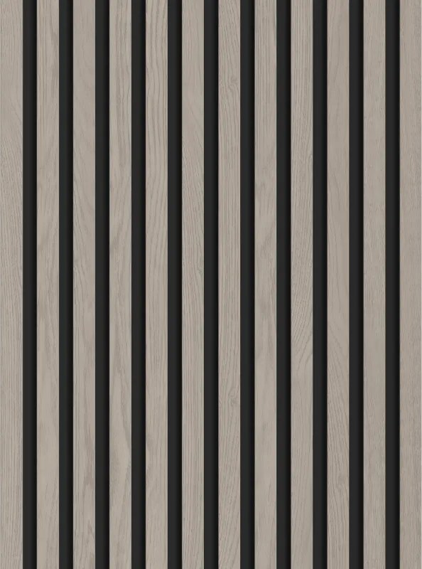 Mexen Lam-B, akustické stenové lamely 275 × 30 cm, HDF doska 4 mm, technická dyha, dub popolavý, S100-275307-3015-005