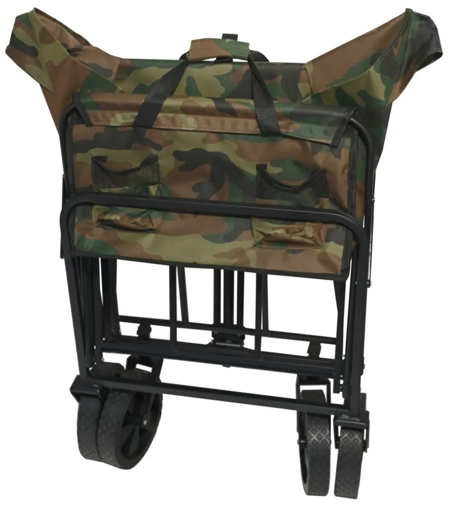 Cattara 13704 Kempingový vozík skladacie Trogir Army, 104 x 86 x 55 cm, M