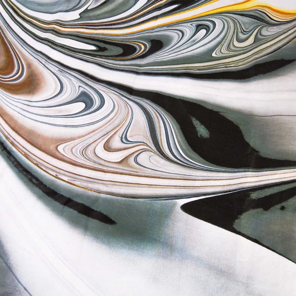 SATÉNOVÉ OBLIEČKY PANEL 200X220 CM, 2KS 70X80 CM VZOROVANÉ