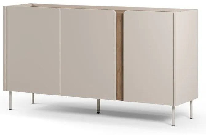 Komoda v dekore duba v krémovo-prírodnej farbe 150x82,5x40,5 cm Lucile – Marckeric